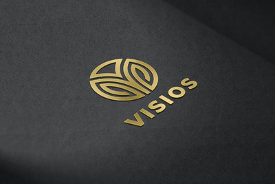 金色金属标志模型样机（PSD）