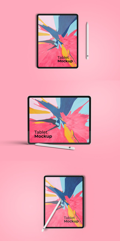 时尚 iPad 设计展示样机（PSD）