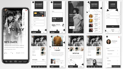 时尚电商相关APP UI（FIG,SVG）
