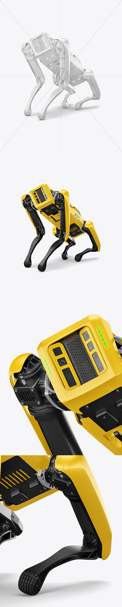 坐姿四腿大狗机器人外观设计样机