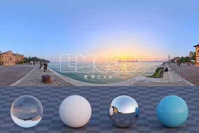 威尼斯日落天空HDRI贴图（HDR）