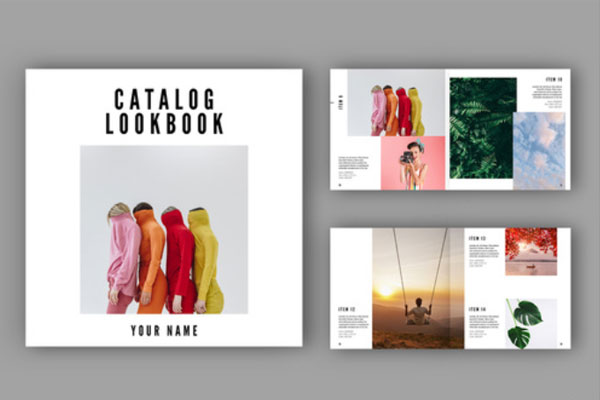 极简主义风格产品目录杂志画册设计素材