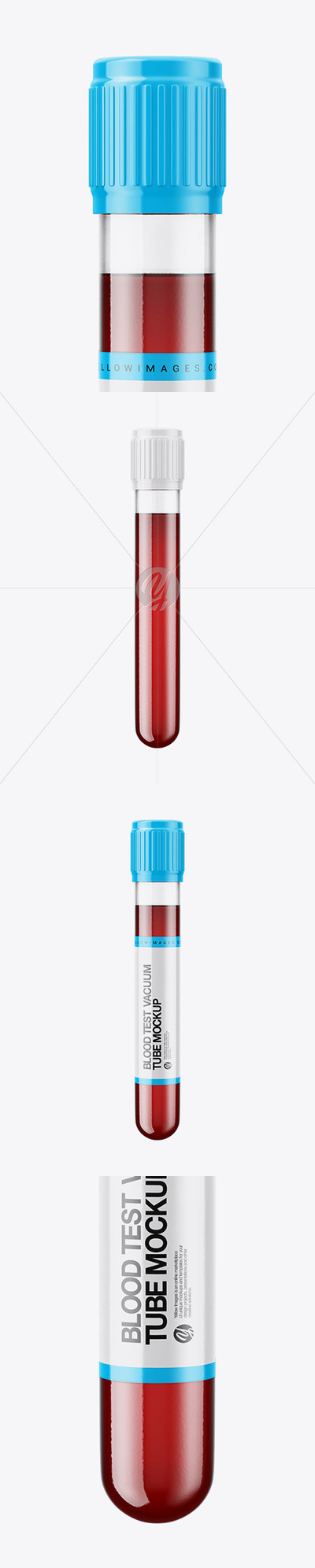 真空采血管标签设计样机模板