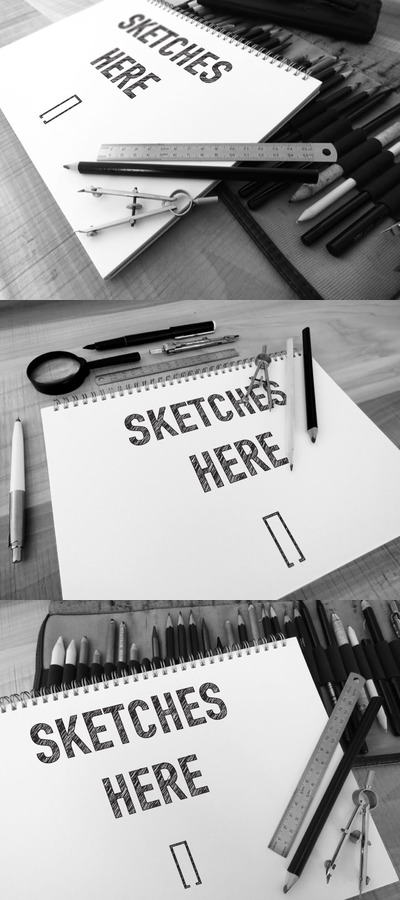 艺术素描本产品样机