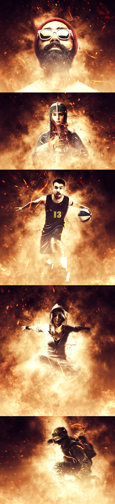 凤凰个性海报PS动作（ABR,ATN）