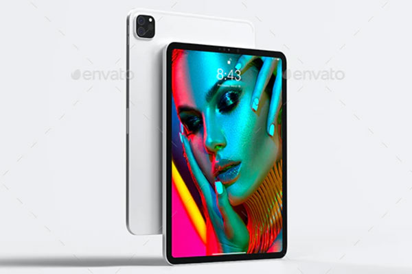 iPad Pro 2020平板电脑屏幕展示样机模板