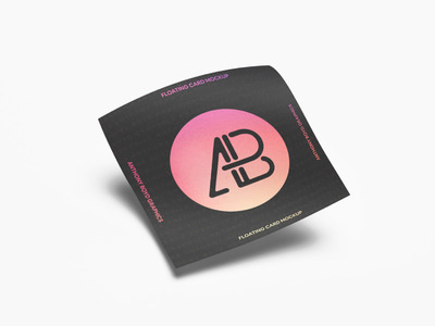 浮动方形传单模型