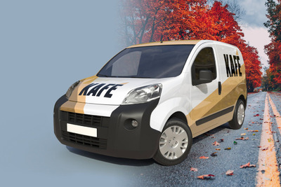 高端面包车货车展示样机