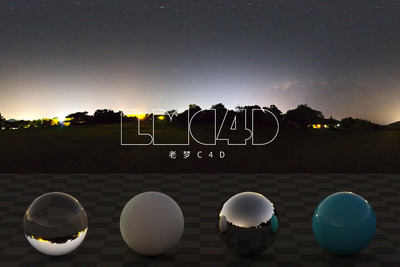 无月光的高尔夫球场夜晚天空HDRI材质图片下载（HDR）