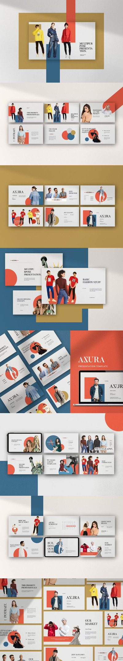 极简主义时尚品牌PPT模板下载（PPTX）