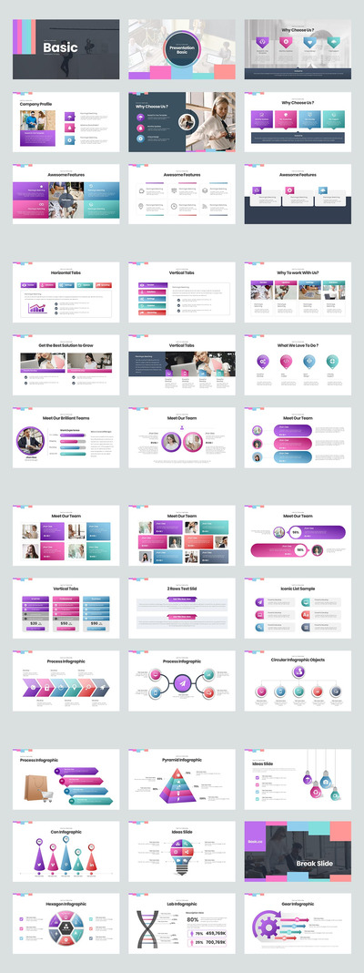 大数据展示的图表PPT模板（PPTX）