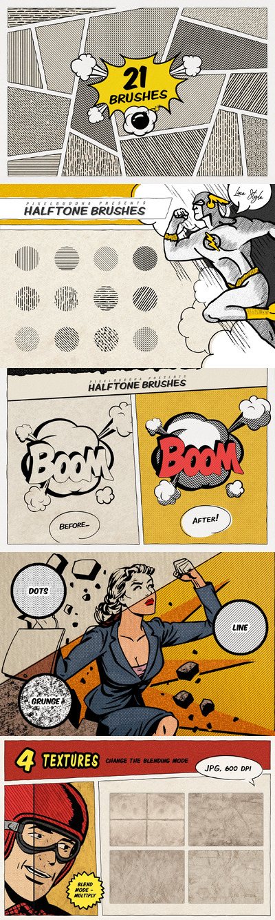 复古漫画：线条生成procreate笔刷（brushset）