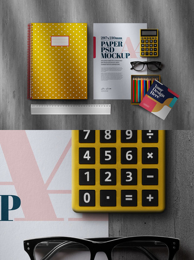 返校学校元素样机（PSD）