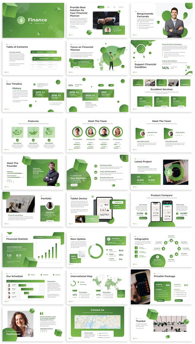 财务状况汇报PPT模板下载（PPT,PPTX）