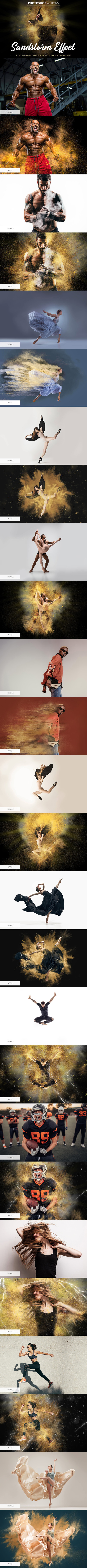 沙尘暴粒子效果ps动作下载