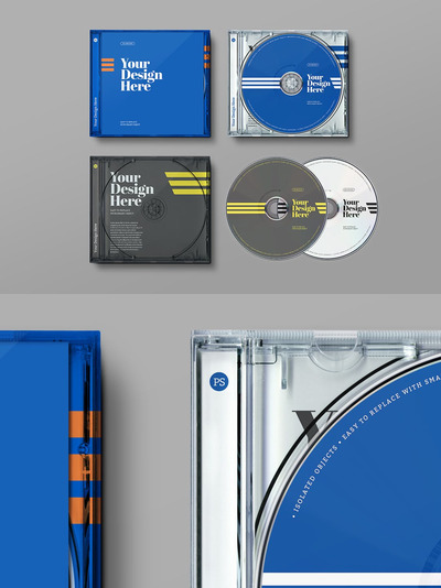 CD 包装盒样机（PSD）