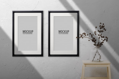 相片框架与影子样机[PSD]