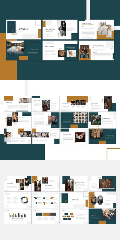 色彩丰富多用途PPT模板（PPTX,key）