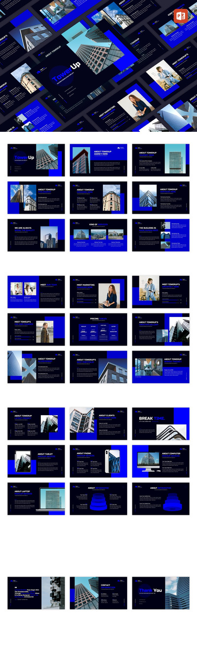 商业商务房地产提案powerpoint幻灯片演示模板（pptx）