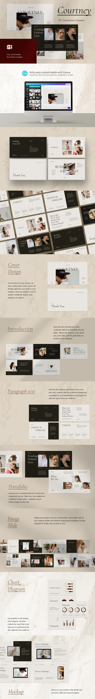 优雅时尚高端简约多用途的高品质powerpoint幻灯片演示模板（pptx）