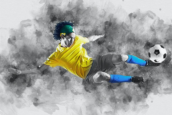 抽象水墨元素混合艺术ps动作下载