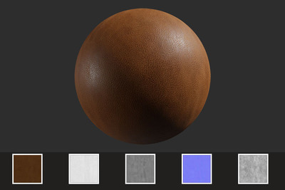 棕色细纹皮质四方连续无缝皮革材质下载（JPG）