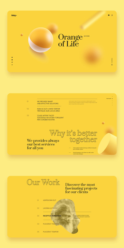 创意工作室登录页模板（XD,PSD）