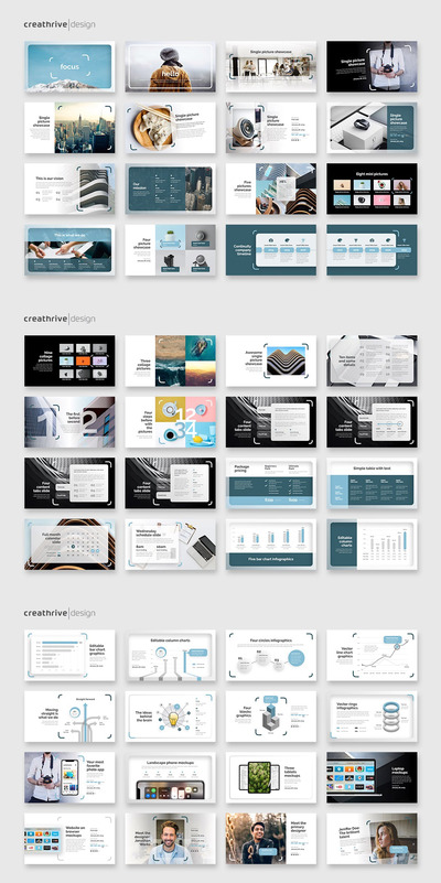 聚焦风格PPT模板下载(PPTX)
