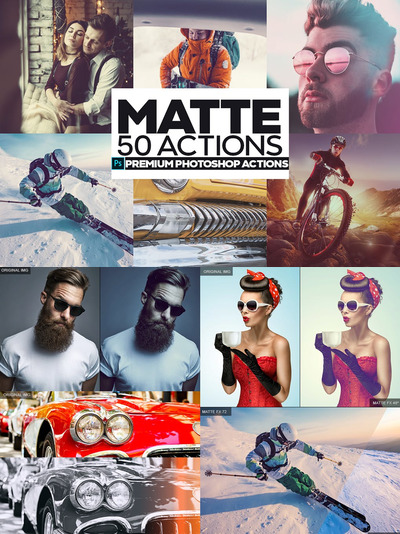 50个哑光Photoshop动作（ATN）