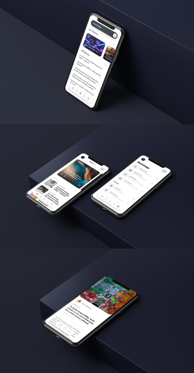 新闻和博客应用程序APP UI（FIG,SKETCH,XD）