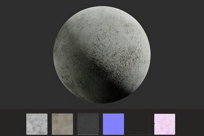 灰色水泥墙无缝材质贴图（JPG）