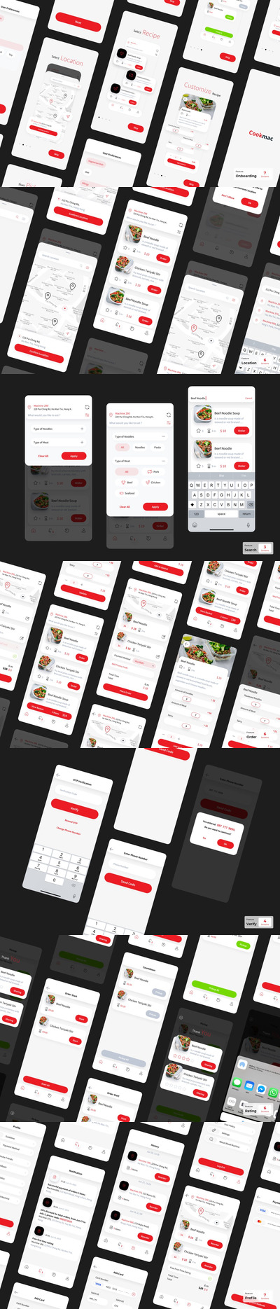 烹饪食品移动应用APP UI（SKETCH）