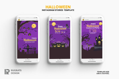 万圣节手机广告模板（Ai）