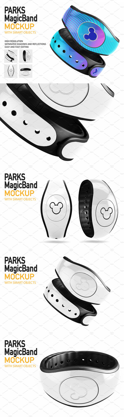 迪士尼MagicBand魔法手环设计样机