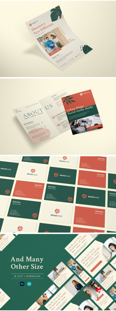 专业品牌推广模板（PSD）