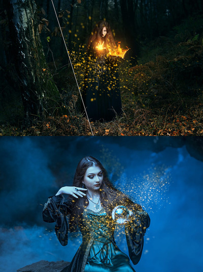 电影级海报真实金光魔法PS动作（ATN）