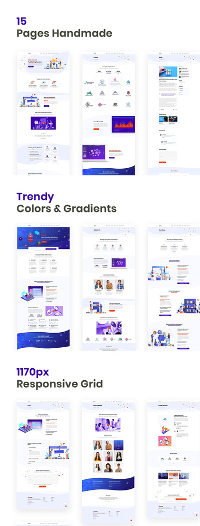 SAAS公司企业官网模板（XD,FIG,SKETCH,PSD）