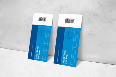 活动门票优惠券设计展示样机（PSD）