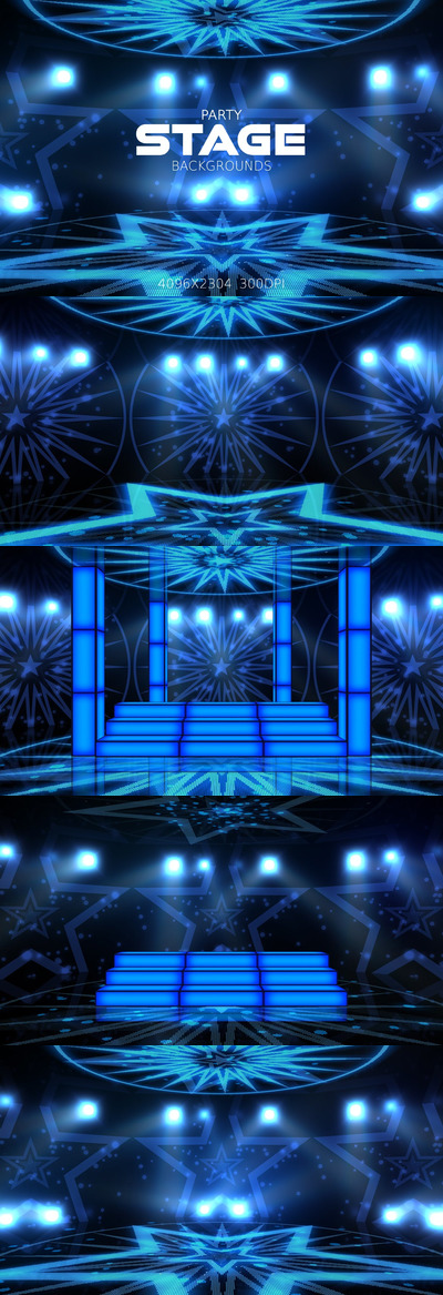 少见稀有的星光大道舞台派对party背景集合