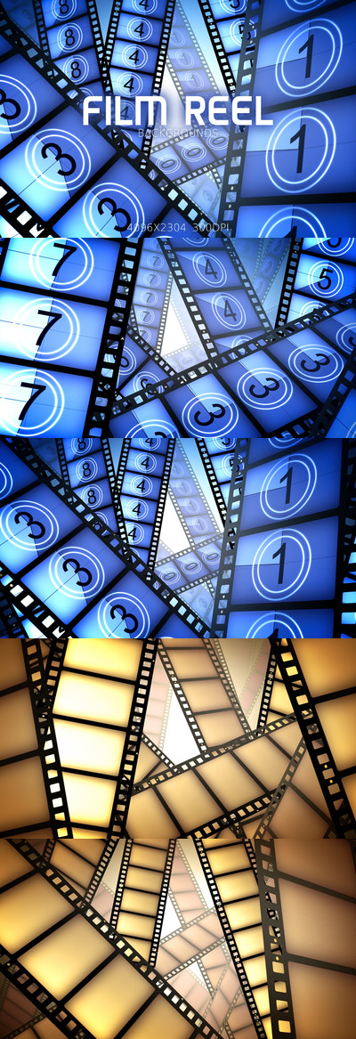 震撼的电影胶片胶卷背景底纹纹理集合