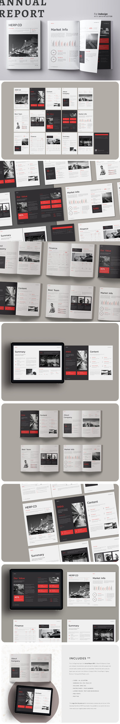 时尚高端专业的高品质年度报告大数据宣传册画册房地产楼书设计模板