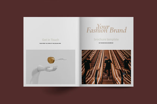 时尚手册杂志排版布局设计模板