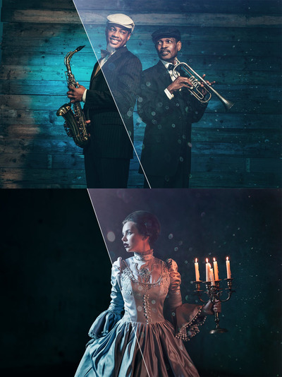 电影级海报光效漏光效果PS动作（atn）