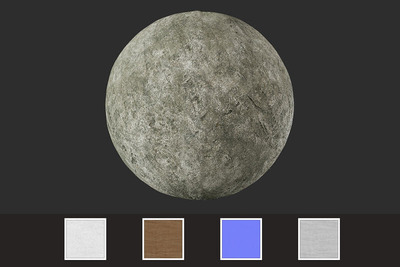 旧的磨损过的水泥墙面无缝贴图（JPG）