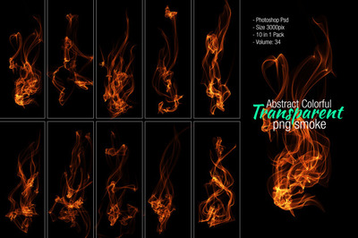 火焰形状特效笔刷素材[PSD]