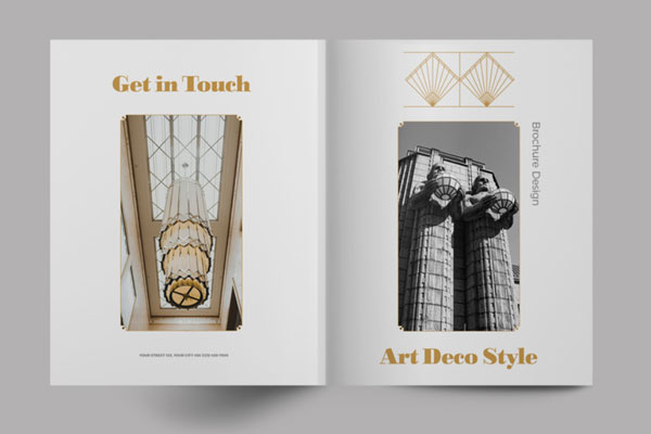 装饰艺术手册布局版式设计模板