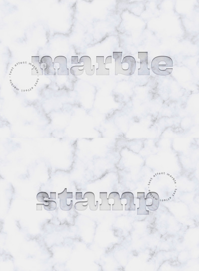 雕刻大理石文字效果样机