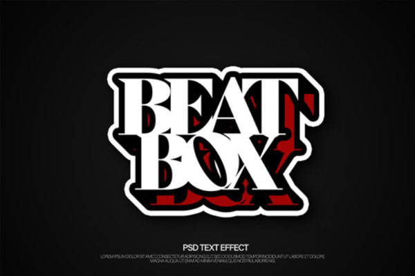 轮廓徽标Logo设计文本效果样机