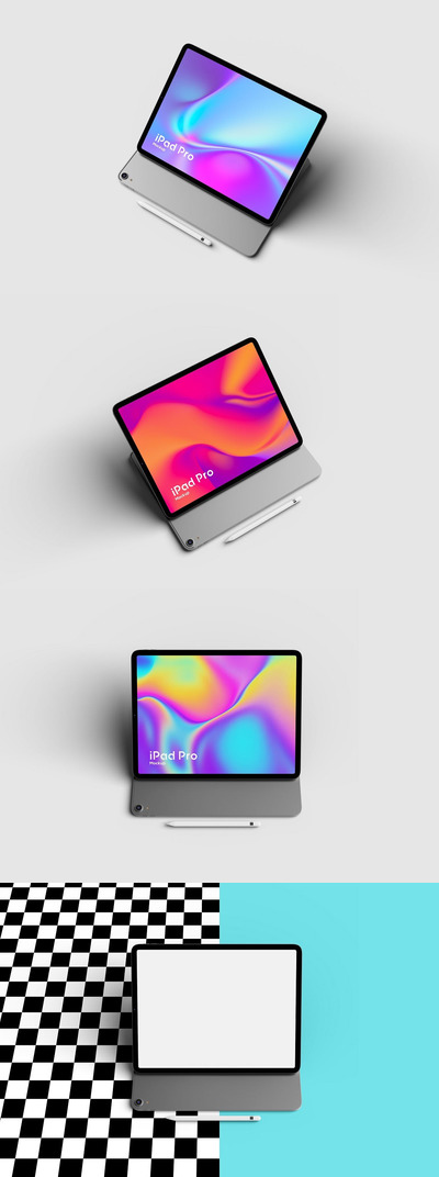 特别视角的iPad Pro 样机（PSD）