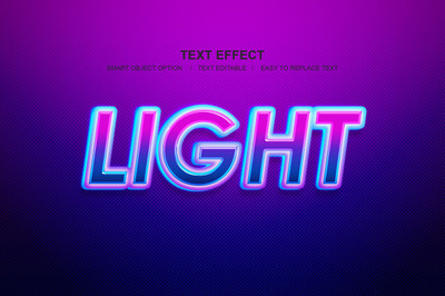 灯光字体特效样式[PSD]